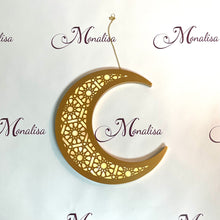 Load image into Gallery viewer, LED Hanging Crescent Moon