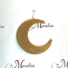 Load image into Gallery viewer, LED Hanging Crescent Moon