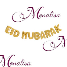 Load image into Gallery viewer, Eid Mubarak Letter Balloons
